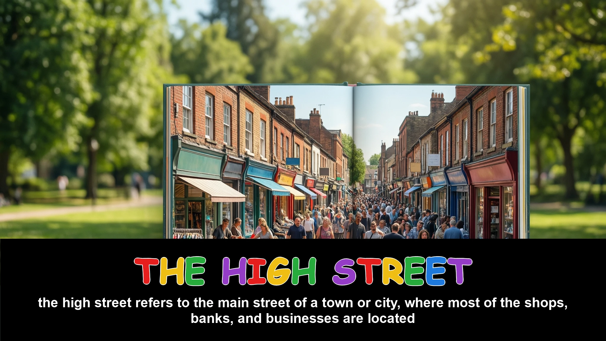 English Illustration for the high street